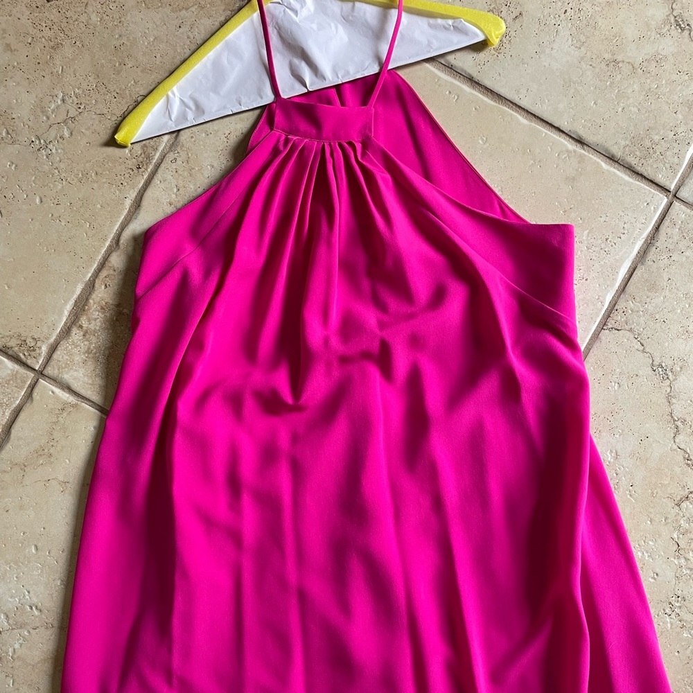 1.State - Fuschia Halter Dress